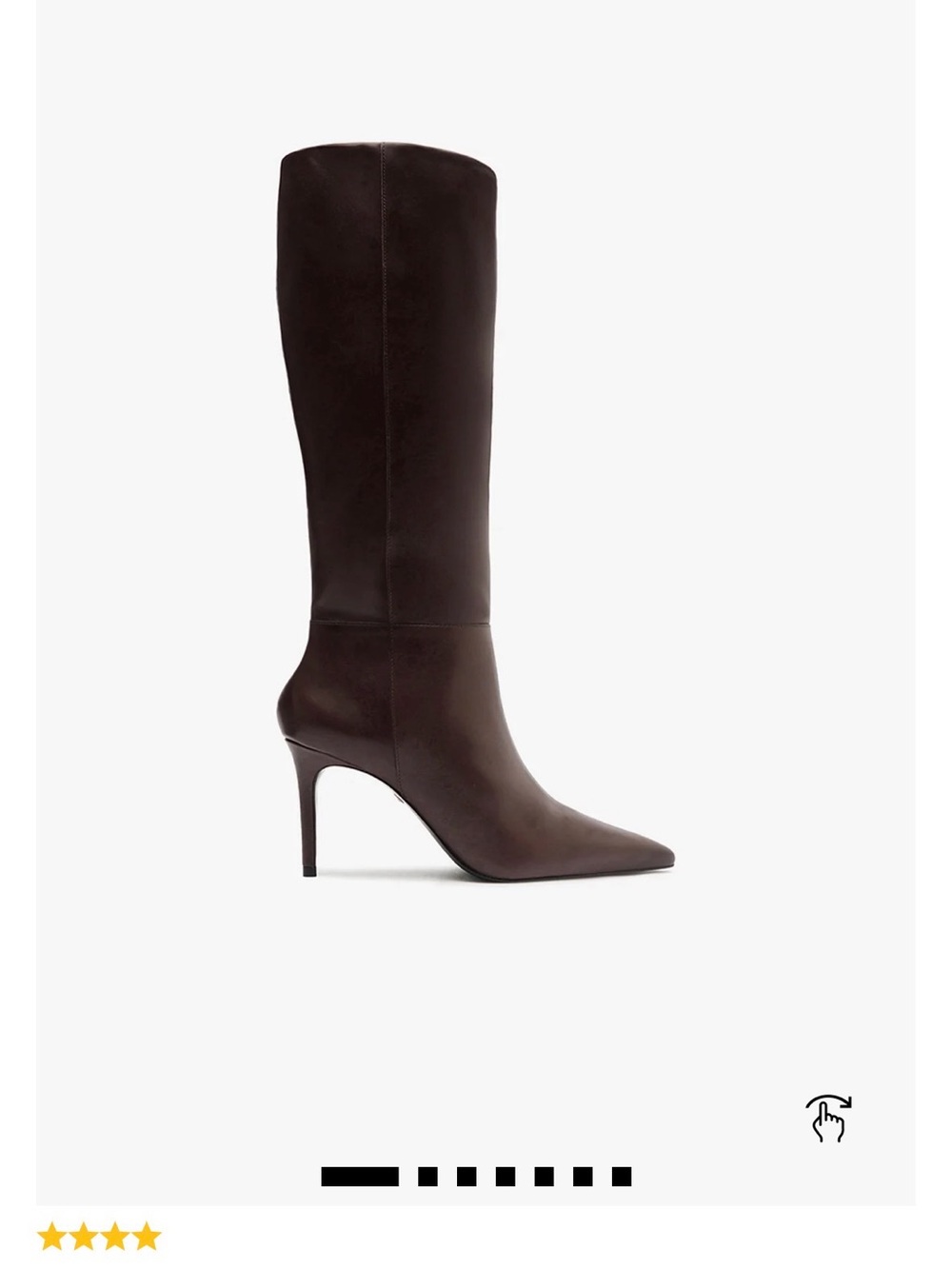 SCHUTZ MIKKI UP BOOT Dark Chocolate